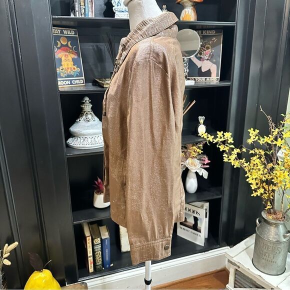 N Touch Gold Shimmer Jacket Size Large - Picture 9 of 11